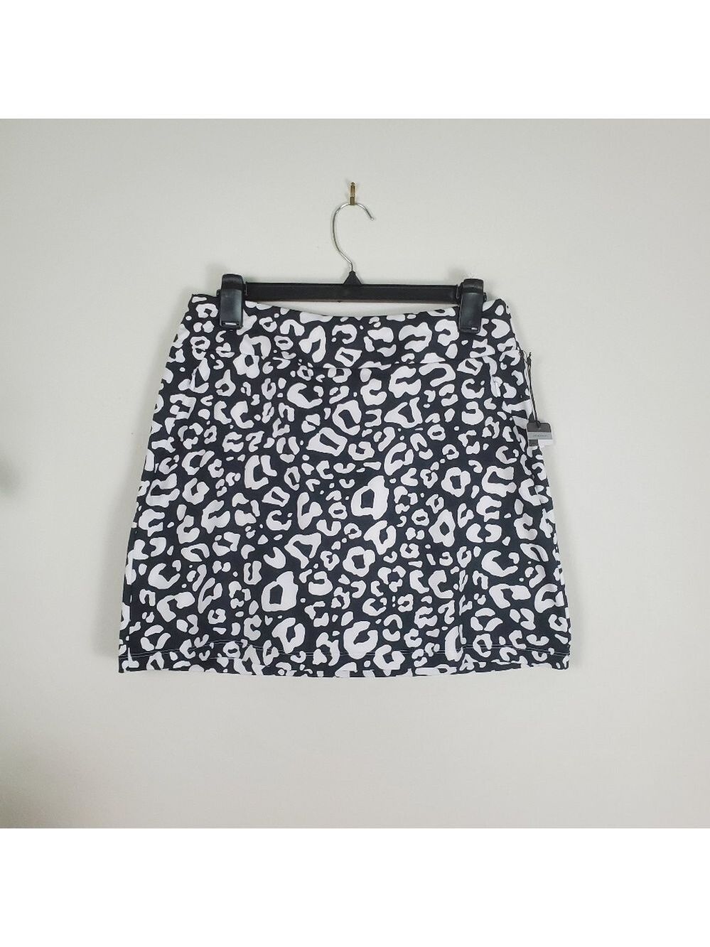 Tail Leopard Print Tennis Skort Black and White Size Small